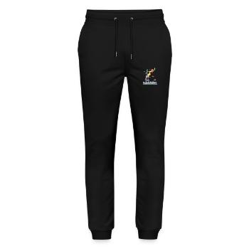 Parisienne Eiffel Tower Pole Dance - Stanley/Stella Mover Unisex Organic Jogging Trousers - black - Front - Marisol (170cm) & Nik (191cm)