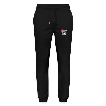 Koala Kawaii Cartoon Pet Jouant Avec Des Ballons - Pantalon de jogging bio MOVER Stanley/Stella unisexe - noir - Devant - Marisol (170cm) & Nik (191cm)