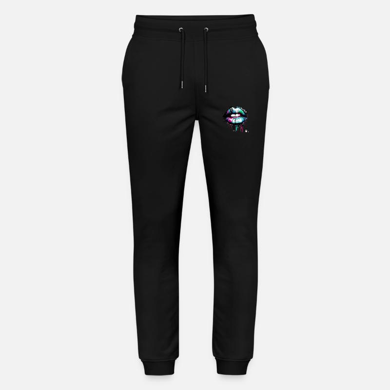 Lèvres Graffiti Style - Pantalon de jogging bio MOVER Stanley/Stella unisexe - noir