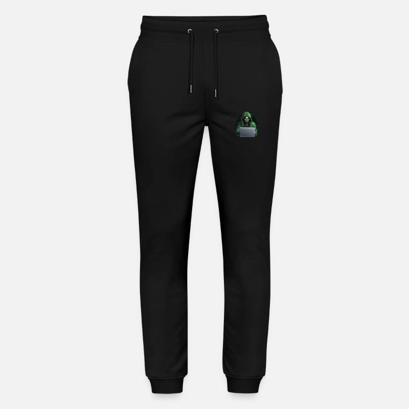 Ethical Hacker - Illustration - Stanley/Stella Mover Unisex Organic Jogging Trousers - black