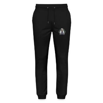 Hacker éthique - Illustration - Pantalon de jogging bio MOVER Stanley/Stella unisexe - noir - Devant - Marisol (170cm) & Nik (191cm)