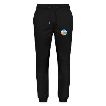 Cow Watercolor Cartoon Kawaii Clipart Animal - Stanley/Stella Mover Unisex Organic Jogging Trousers - black - Front - Marisol (170cm) & Nik (191cm)