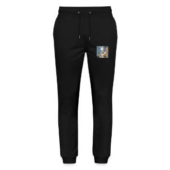 Spiritualität Esoterik Spruch - Stanley/Stella Unisex Bio Jogginghose Mover  - Schwarz - Vorne - Marisol (170cm) & Nik (191cm)