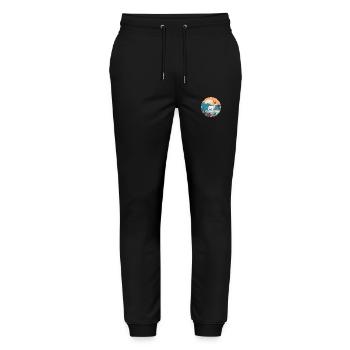Oryx Aquarelle Dessin Animé Kawaii Clipart Animal - Pantalon de jogging bio MOVER Stanley/Stella unisexe - noir - Devant - Marisol (170cm) & Nik (191cm)