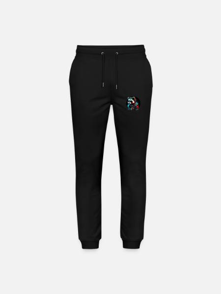 Cyber raccoon - Stanley/Stella Mover Unisex Organic Jogging Trousers - black