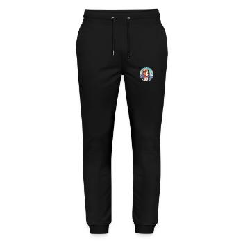 Norwegian Hound Dunker Dog Breed Cartoon Kawaii Wa - Stanley/Stella Mover Unisex Organic Jogging Trousers - black - Front - Marisol (170cm) & Nik (191cm)