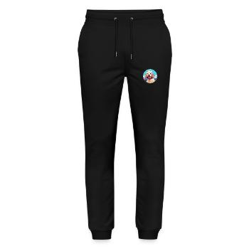 Lagotto Romagnolo Hunderasse Cartoon Kawaii Waterco - Stanley/Stella Unisex Bio Jogginghose Mover  - Schwarz - Vorne - Marisol (170cm) & Nik (191cm)