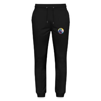 Gorilla Watercolor Cartoon Kawaii Pet Animal Color - Stanley/Stella Mover Unisex Organic Jogging Trousers - black - Front - Marisol (170cm) & Nik (191cm)