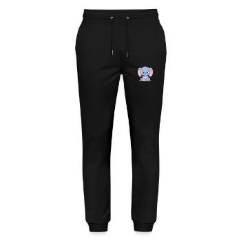cute elephant - Stanley/Stella Unisex Bio Jogginghose Mover  - Schwarz - Vorne - Marisol (170cm) & Nik (191cm)