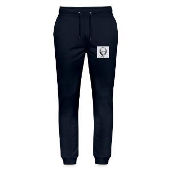 Astronomie Astrophysique Spiritualité - Pantalon de jogging bio MOVER Stanley/Stella unisexe - marine - Devant - Marisol (170cm) & Nik (191cm)