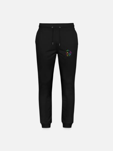 Pixelsmiley - Stanley/Stella Mover Unisex Organic Jogging Trousers - black