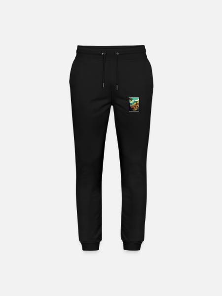 Transylvania Romania Village Room Travel Poster - Stanley/Stella Mover Unisex Organic Jogging Trousers - black