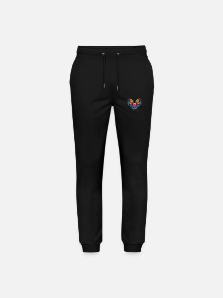 Heart Wings - Stanley/Stella Mover Unisex Organic Jogging Trousers - black
