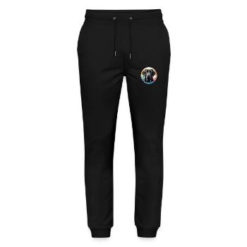 Labrador Retriever - Stanley/Stella Mover Unisex Organic Jogging Trousers - black - Front - Marisol (170cm) & Nik (191cm)
