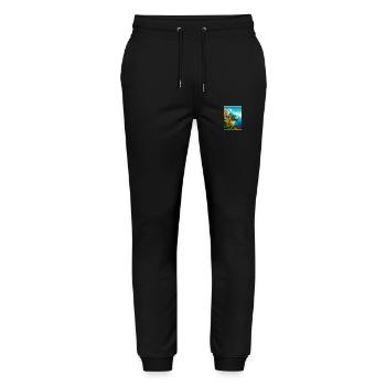 Amalfi Italien Dekoration Vintage Reiseposter WPA - Stanley/Stella Unisex Bio Jogginghose Mover  - Schwarz - Vorne - Marisol (170cm) & Nik (191cm)