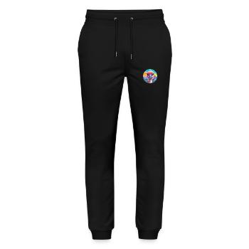 Ostrich Watercolor Cartoon Kawaii Pet Animal Color - Stanley/Stella Mover Unisex Organic Jogging Trousers - black - Front - Marisol (170cm) & Nik (191cm)