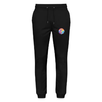 Chameleon Watercolor Cartoon Kawaii Pet Animal Col - Stanley/Stella Mover Unisex Organic Jogging Trousers - black - Front - Marisol (170cm) & Nik (191cm)