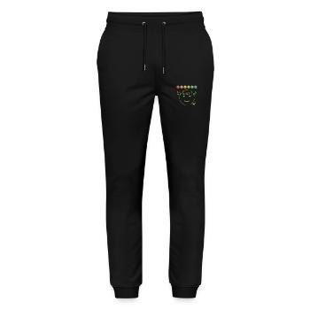how do you feel - Stanley/Stella Unisex Bio Jogginghose Mover  - Schwarz - Vorne - Marisol (170cm) & Nik (191cm)