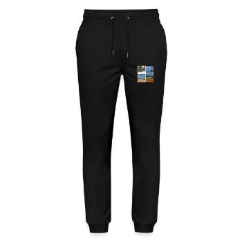 Punta Cana - Pantalon de jogging bio MOVER Stanley/Stella unisexe - noir - Devant - Marisol (170cm) & Nik (191cm)