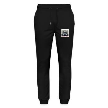 My Design - Stanley/Stella Unisex Bio Jogginghose Mover  - Schwarz - Vorne - Marisol (170cm) & Nik (191cm)