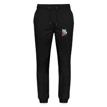 Phoenixville Pennsylvania Vintage Travel Poster - Stanley/Stella Mover Unisex Organic Jogging Trousers - black - Front - Marisol (170cm) & Nik (191cm)