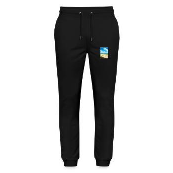 Parc national de la vallée de Kobuk Alaska affiche de voyage - Pantalon de jogging bio MOVER Stanley/Stella unisexe - noir - Devant - Marisol (170cm) & Nik (191cm)