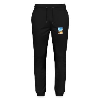 Sovereign Hills Australien Vintage Reiseposter - Stanley/Stella Unisex Bio Jogginghose Mover  - Schwarz - Vorne - Marisol (170cm) & Nik (191cm)