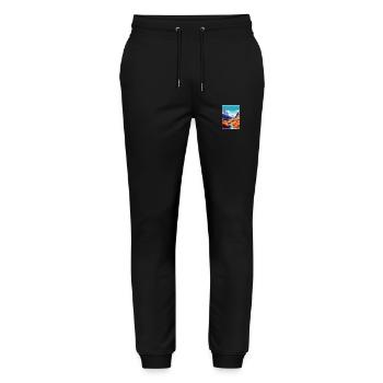 San Juan Argentina Vintage Travel Poster Souvenir - Stanley/Stella Mover Unisex Organic Jogging Trousers - black - Front - Marisol (170cm) & Nik (191cm)