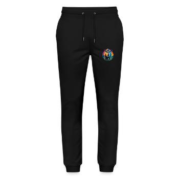 Rhinoceros - Stanley/Stella Mover Unisex Organic Jogging Trousers - black - Front - Marisol (170cm) & Nik (191cm)