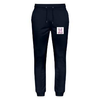 Soft Kitten 1 - Stanley/Stella Mover Unisex Organic Jogging Trousers - navy - Front - Marisol (170cm) & Nik (191cm)