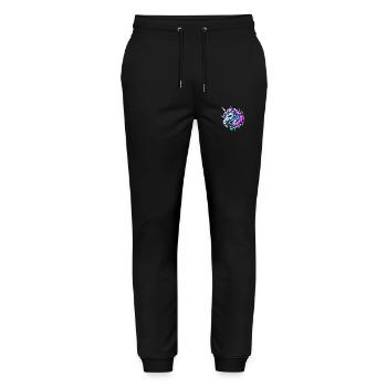 Bad Unicorn - Stanley/Stella Mover Unisex Organic Jogging Trousers - black - Front - Marisol (170cm) & Nik (191cm)