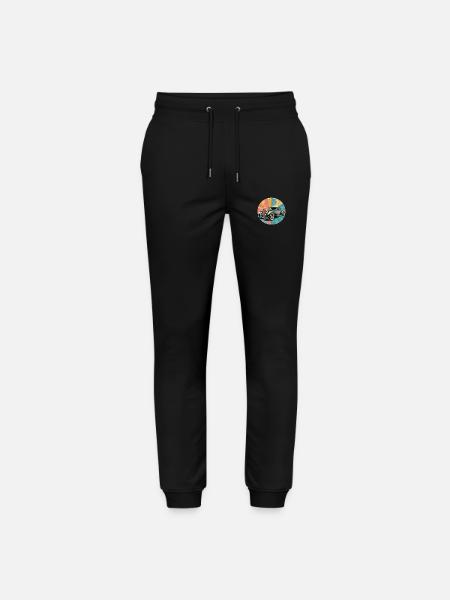 Retro Hot Rod - Stanley/Stella Mover Unisex Organic Jogging Trousers - black