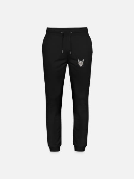 Face Cat - Stanley/Stella Mover Unisex Organic Jogging Trousers - black