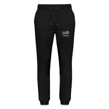 Jahrgang 1968 - Stanley/Stella Unisex Bio Jogginghose Mover  - Schwarz - Vorne - Marisol (170cm) & Nik (191cm)