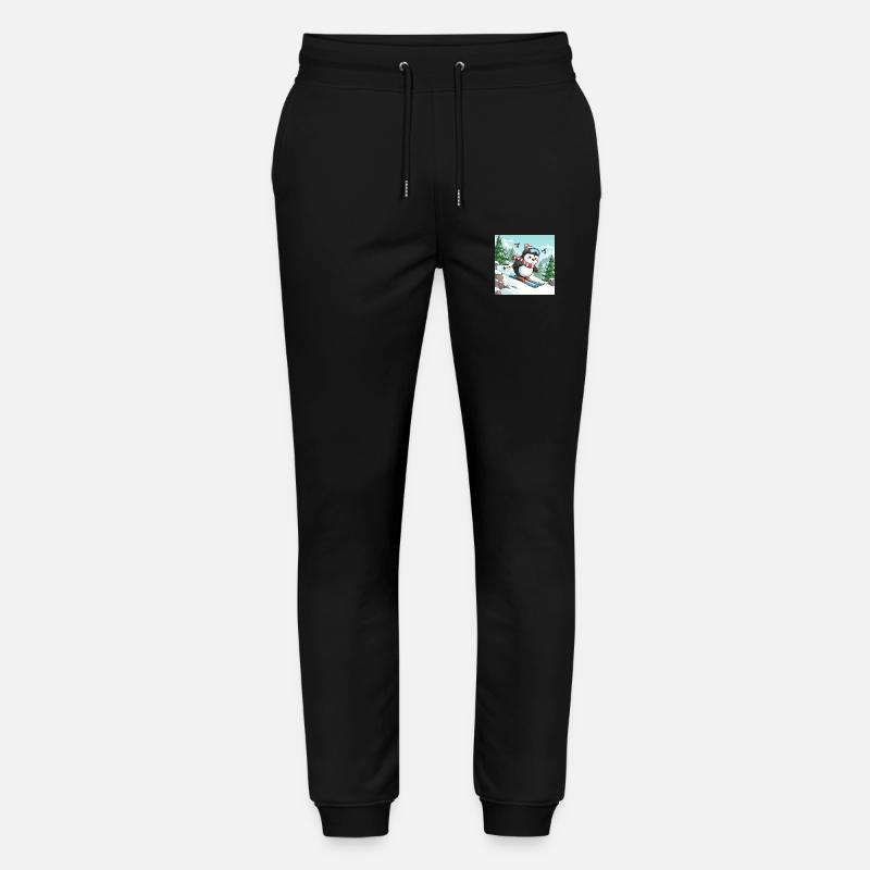 Pingouin de ski - Pantalon de jogging bio MOVER Stanley/Stella unisexe - noir