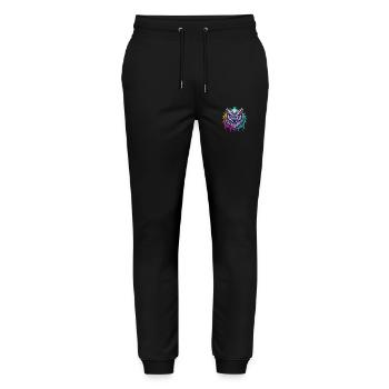 Owl - Stanley/Stella Mover Unisex Organic Jogging Trousers - black - Front - Marisol (170cm) & Nik (191cm)