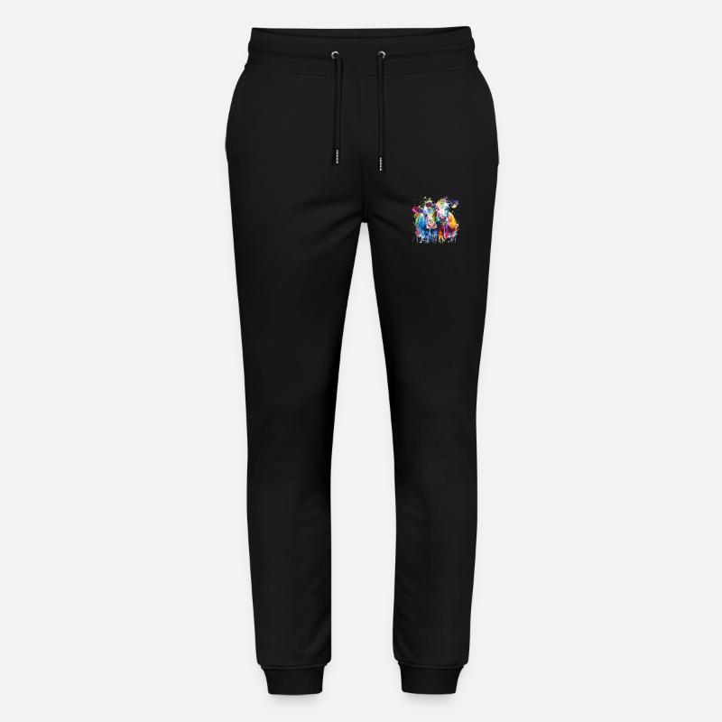 vaches, bœufs - Pantalon de jogging bio MOVER Stanley/Stella unisexe - noir