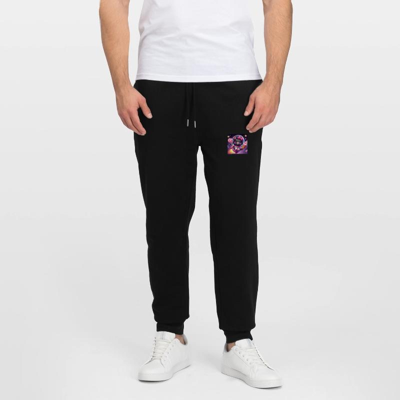 Space Kitty mit Softeis und Lolli im Weltall Stanley/Stella Mover Unisex Organic Jogging Trousers