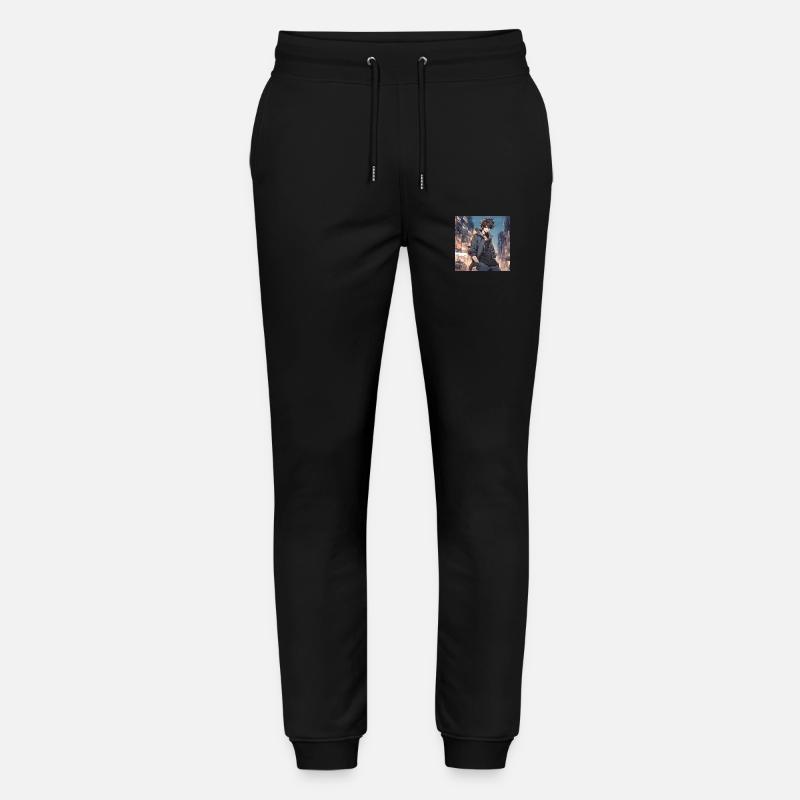 Anime cute boy - Pantalon de jogging bio MOVER Stanley/Stella unisexe - noir