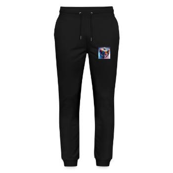 Kubodimensional - Stanley/Stella Unisex Bio Jogginghose Mover  - Schwarz - Vorne - Marisol (170cm) & Nik (191cm)