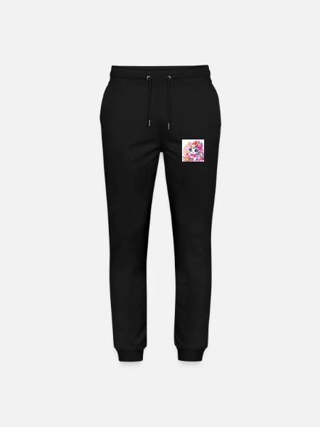 chat licorne - Pantalon de jogging bio MOVER Stanley/Stella unisexe - noir