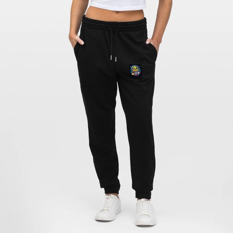 Poussin de l’espace sur une fusée dans l’espace Pantalon de jogging bio MOVER Stanley/Stella unisexe