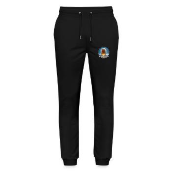Kühles Blondes - Stanley/Stella Unisex Bio Jogginghose Mover  - Schwarz - Vorne - Marisol (170cm) & Nik (191cm)