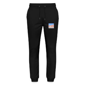 Malle, nous voilà - Pantalon de jogging bio MOVER Stanley/Stella unisexe - noir - Devant - Marisol (170cm) & Nik (191cm)