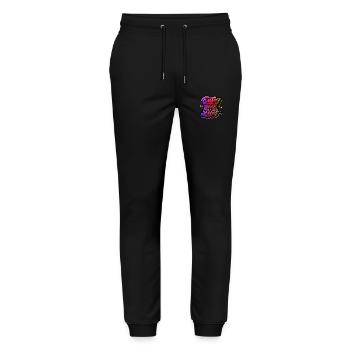 slogan illustration style art vector fashion graphics - Stanley/Stella Mover Unisex Organic Jogging Trousers - black - Front - Marisol (170cm) & Nik (191cm)