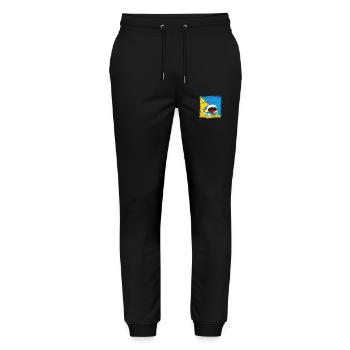 Graduation 2024 class High school graduation party - Stanley/Stella Mover Unisex Organic Jogging Trousers - black - Front - Marisol (170cm) & Nik (191cm)
