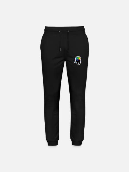 Laughing mao : Sticky Queer Pride - Stanley/Stella Mover Unisex Organic Jogging Trousers - black