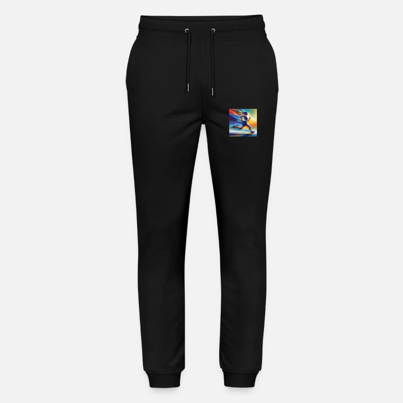 Laufende Frau 2 - Stanley/Stella Unisex Bio Jogginghose Mover  - Schwarz