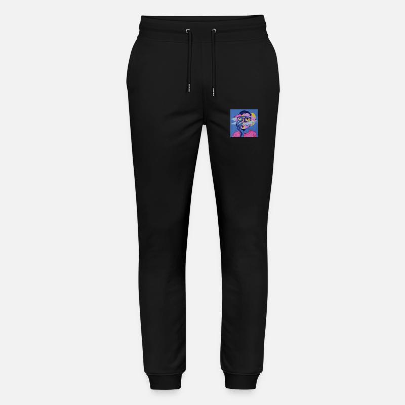 Visage psychédélique - Pantalon de jogging bio MOVER Stanley/Stella unisexe - noir