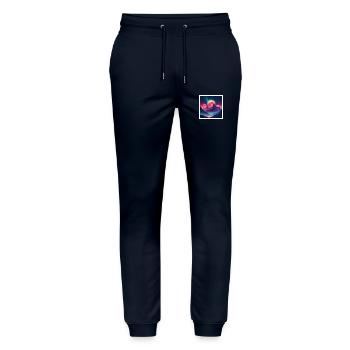 mystical moon - Stanley/Stella Mover Unisex Organic Jogging Trousers - navy - Front - Marisol (170cm) & Nik (191cm)